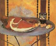 Paul Gauguin Still life with ham (mk07) oil on canvas